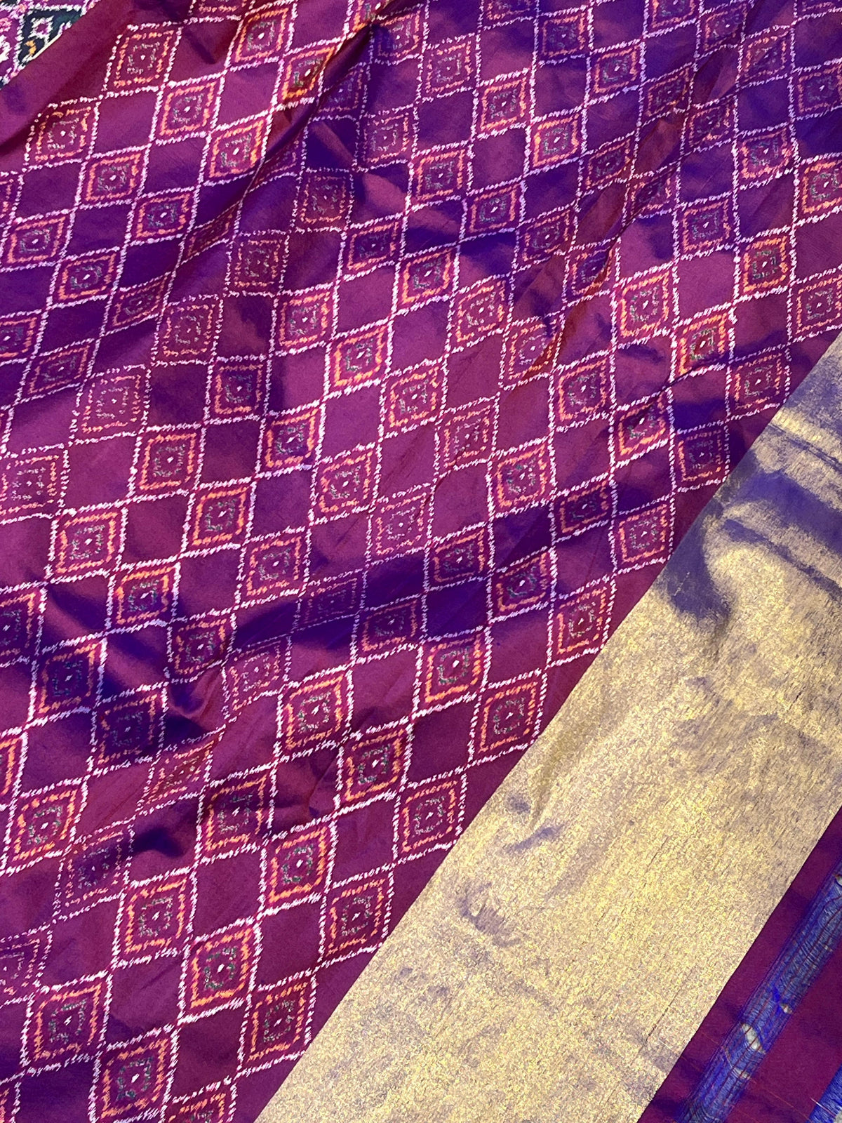 RANGCART SILK PURE HANDLOOM IKKAT SAREE