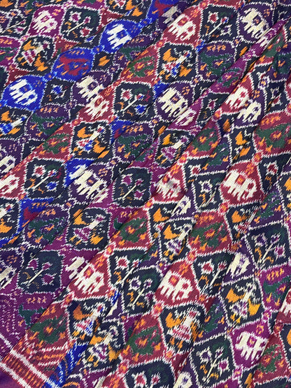 RANGCART SILK PURE HANDLOOM IKKAT SAREE
