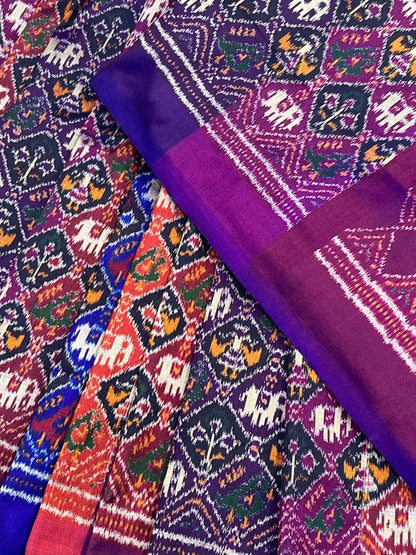 RANGCART SILK PURE HANDLOOM IKKAT SAREE