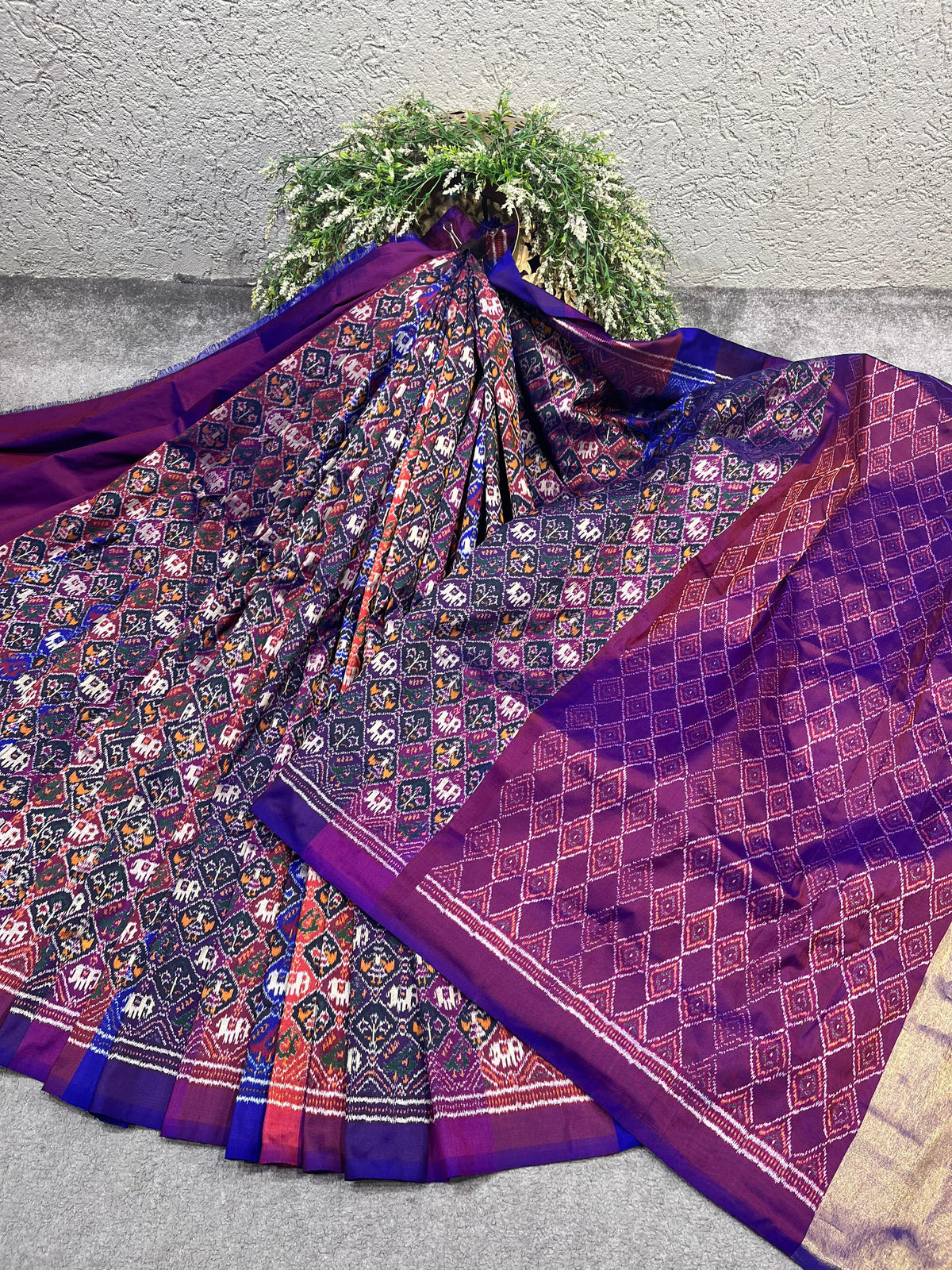 RANGCART SILK PURE HANDLOOM IKKAT SAREE