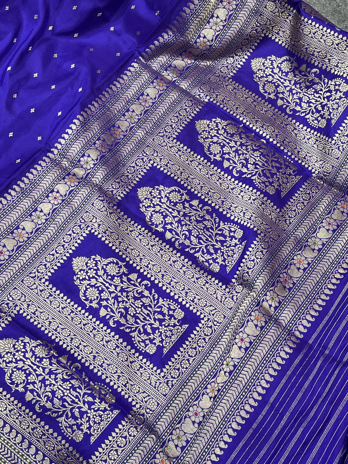 ROYAL VOILET SILK PURE HANDLOOM BANARASI SAREE