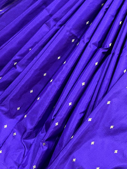 ROYAL VOILET SILK PURE HANDLOOM BANARASI SAREE