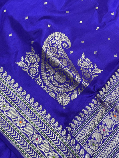 ROYAL VOILET SILK PURE HANDLOOM BANARASI SAREE