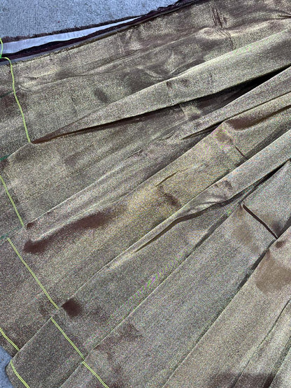 ANTIQUE GOLD TISSUE SILK PURE HANDLOOM PAITHANI SAREE