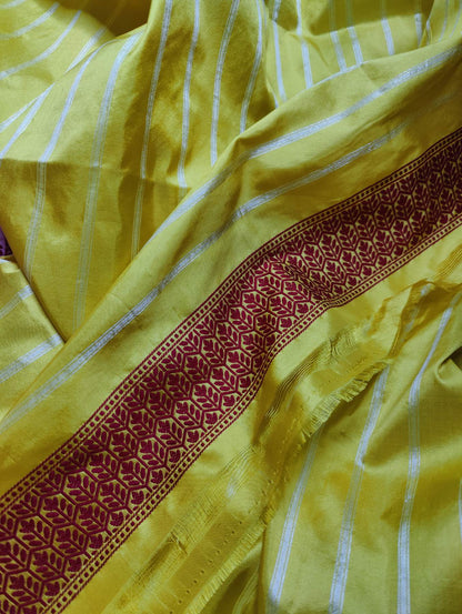 ICE PINK SILK PURE HANDLOOM BANARASI SAREE