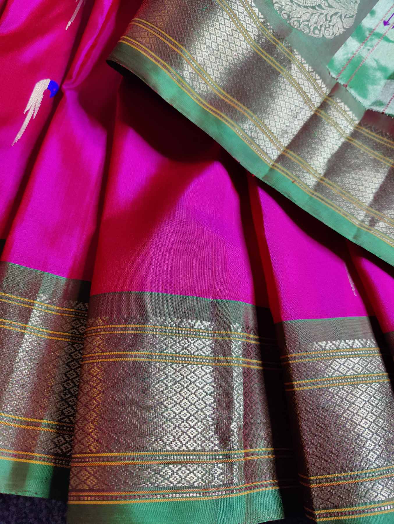PINK  SILK PURE HANDLOOM PAITHANI SAREE