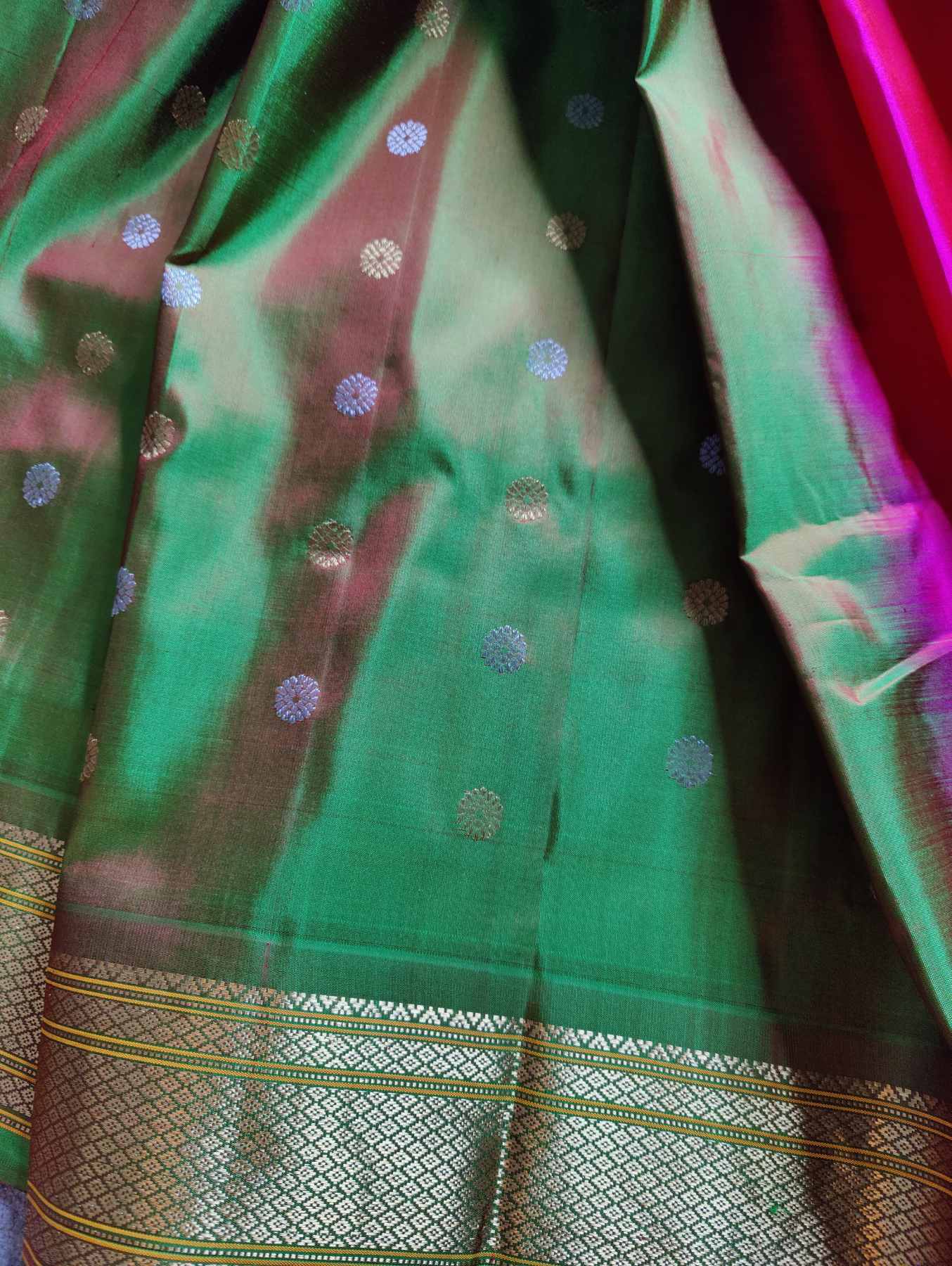 PINK  SILK PURE HANDLOOM PAITHANI SAREE