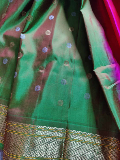 PINK  SILK PURE HANDLOOM PAITHANI SAREE