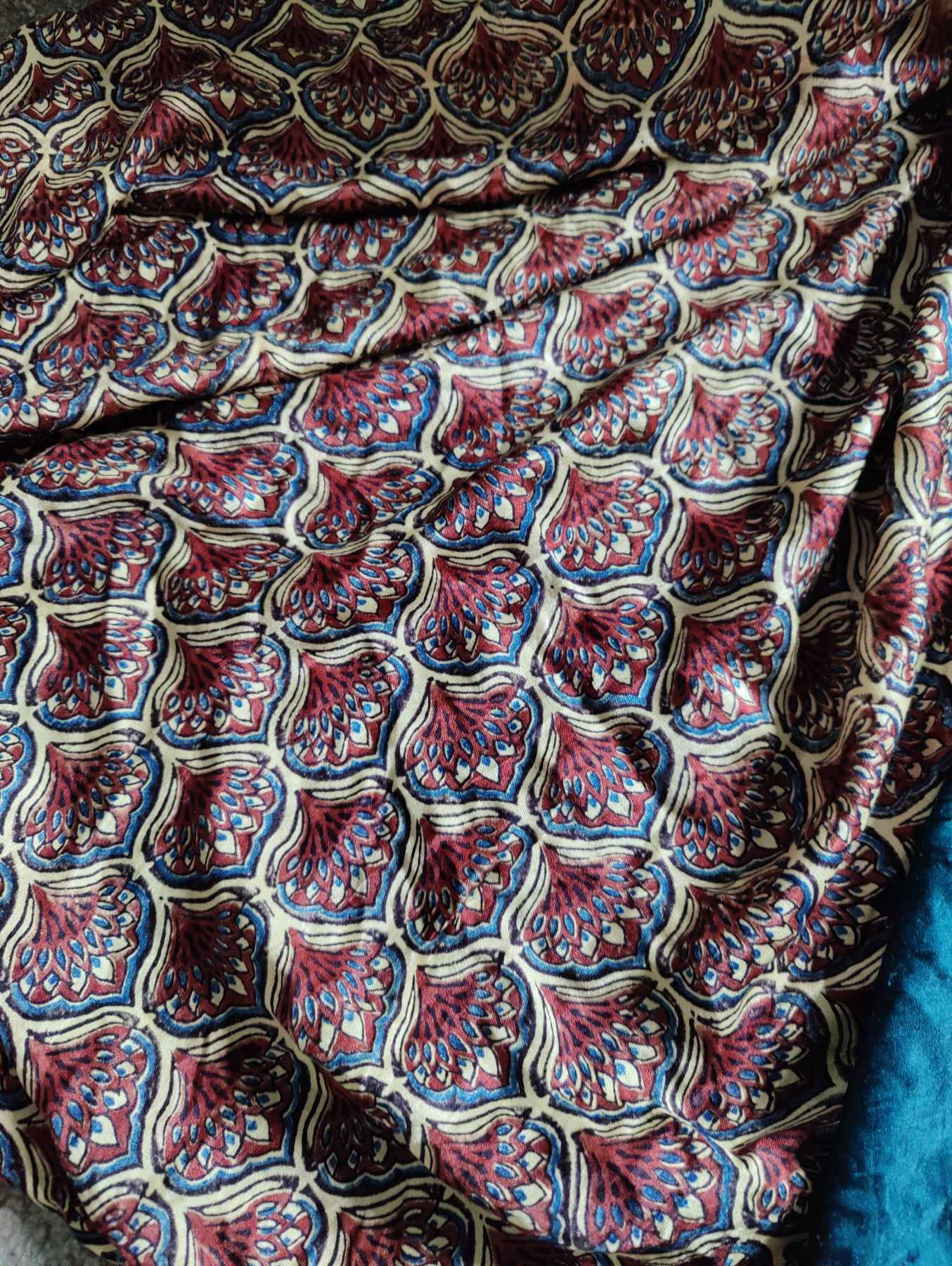 PEACOCK BLUE GAJJI SILK PURE HANDLOOM GHARCHOLA BANDHEJ  SAREE