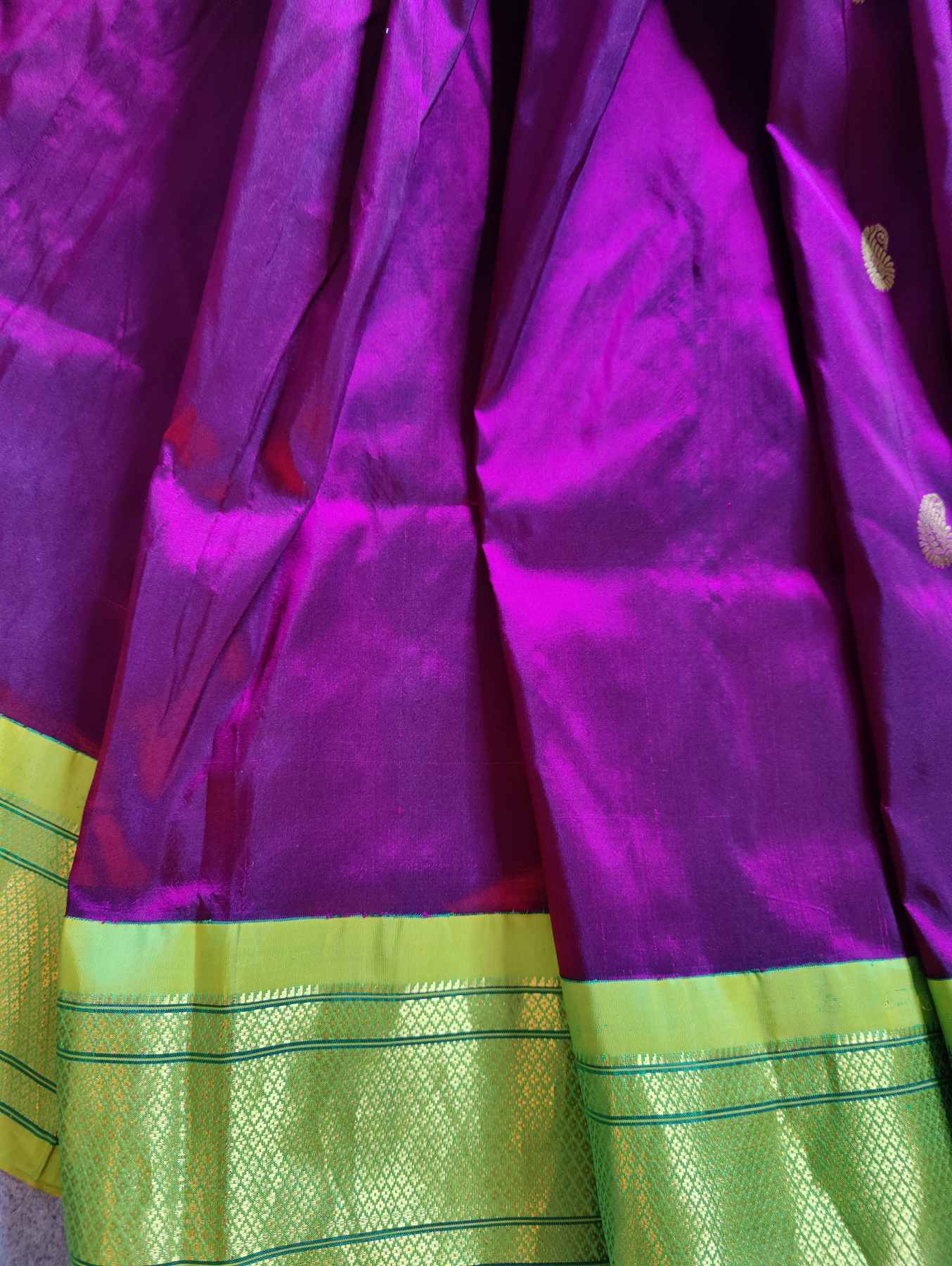 WINE SILK PURE HANDLOOM PAITHANI SAREE