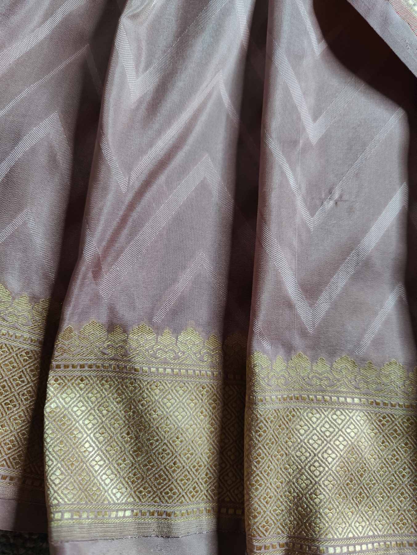 ONION PINK SILK PURE HANDLOOM BANARASI SAREE