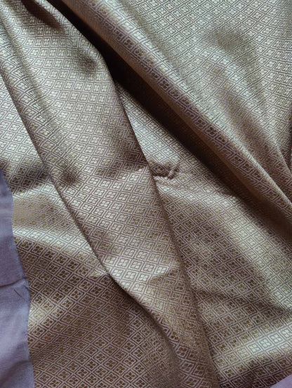 ONION PINK SILK PURE HANDLOOM BANARASI SAREE