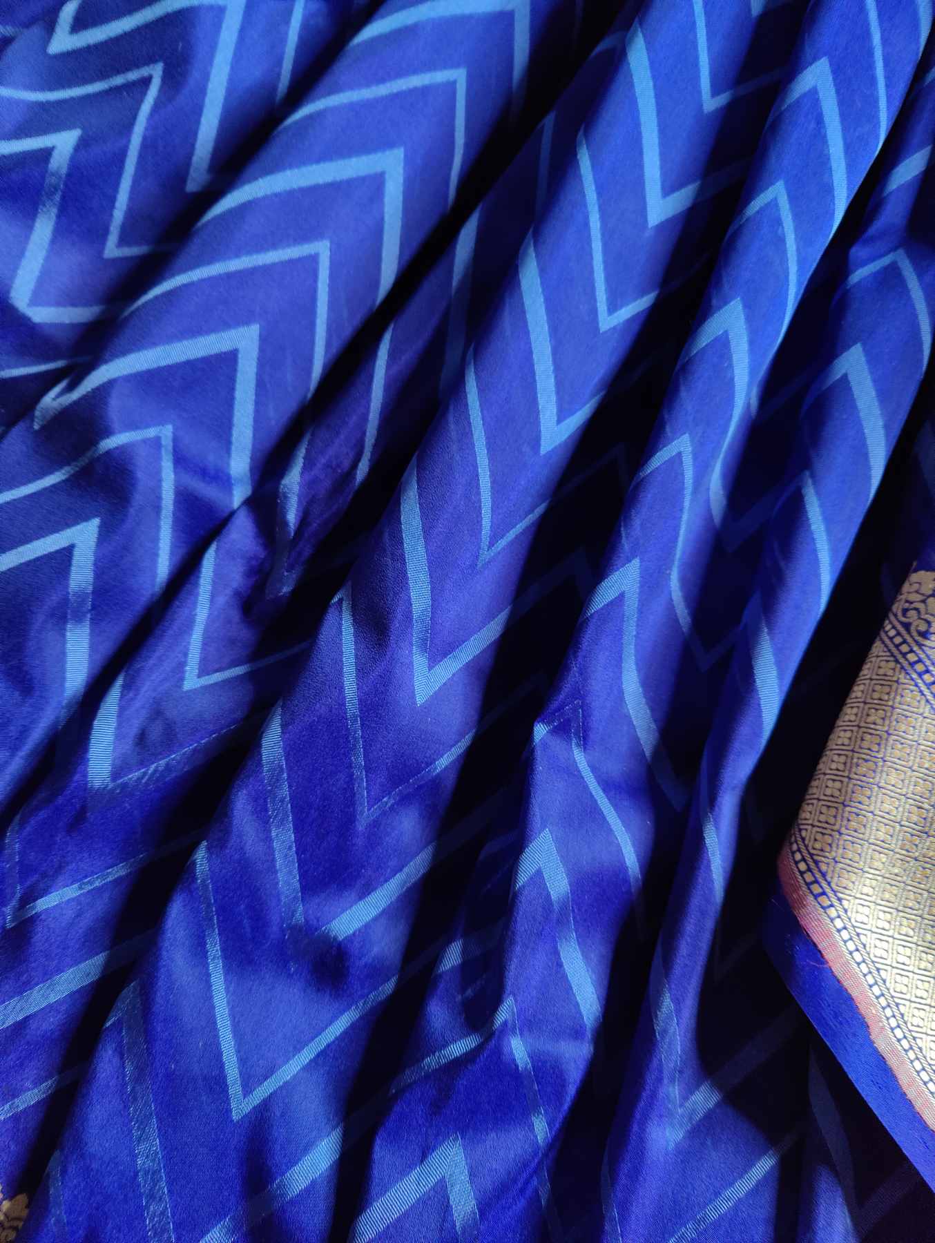 BLUE SILK PURE HANDLOOM BANARASI SAREE