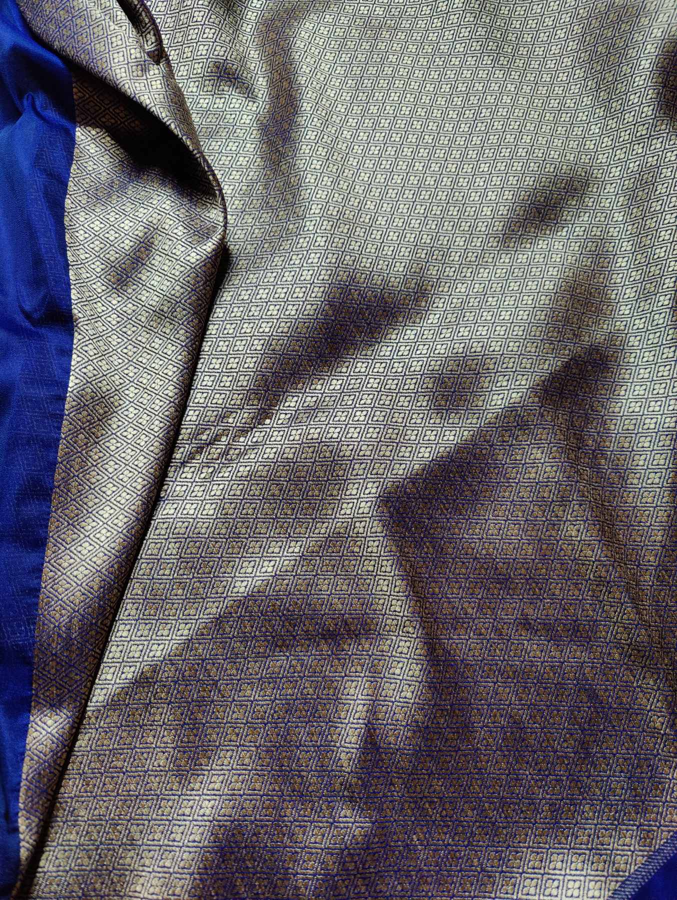BLUE SILK PURE HANDLOOM BANARASI SAREE