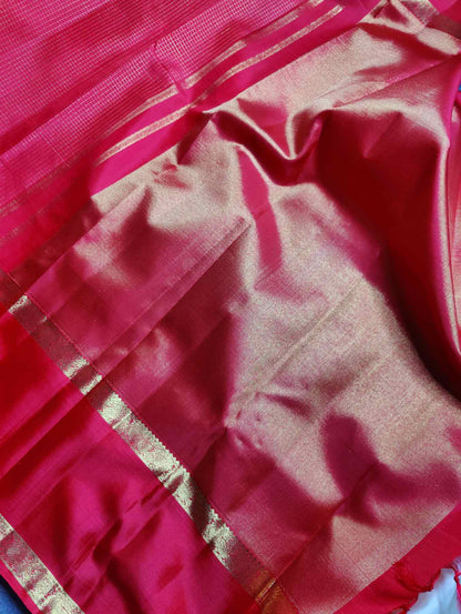 RED SILK PURE HANDLOOM KANJIVARAM  SAREE