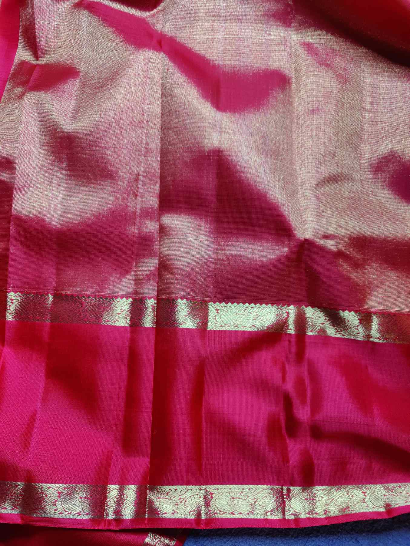 RED SILK PURE HANDLOOM KANJIVARAM  SAREE