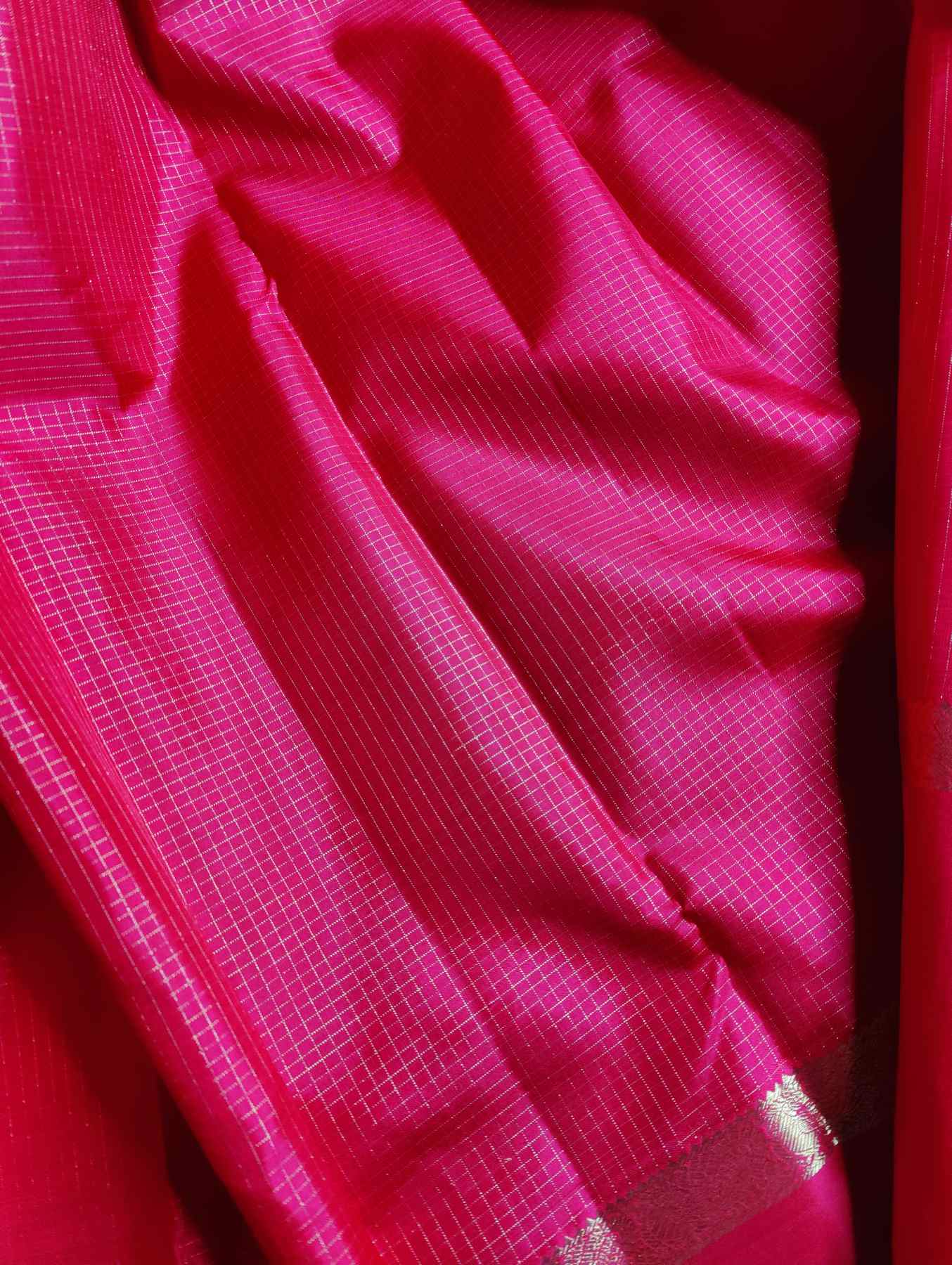 RED SILK PURE HANDLOOM KANJIVARAM  SAREE