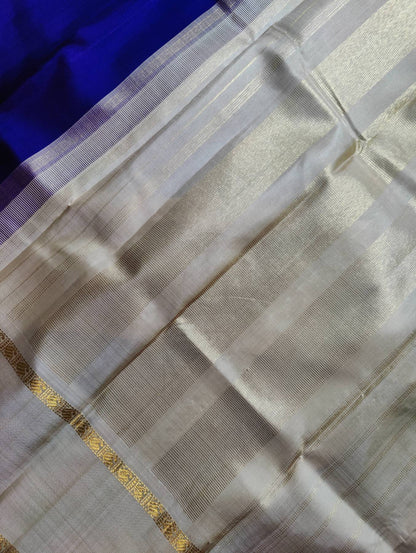 PURPLE  SILK PURE HANDLOOM KANJIVARAM SAREE