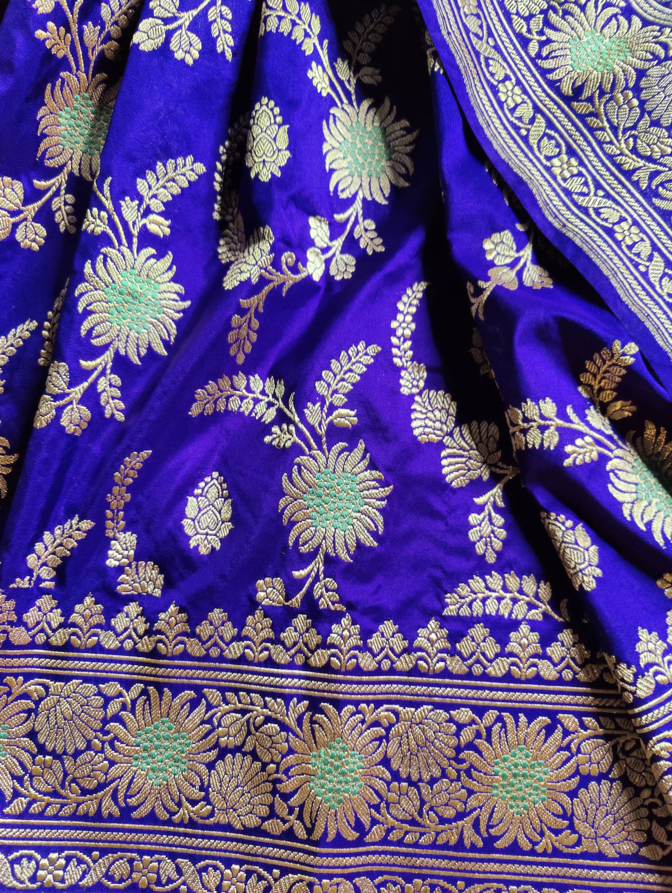 PURPLE SILK PURE HANDLOOM BANARASI SAREE