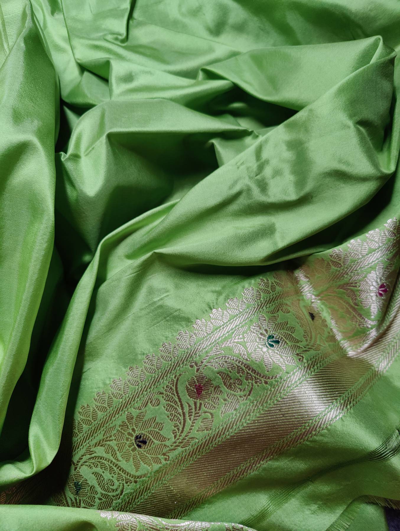 YELLOW KORA PURE HANDLOOM BANARASI SAREE