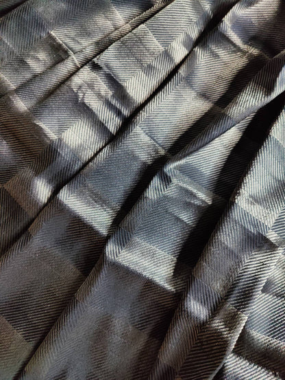 BLACK SILK PURE HANDLOOM BANARASI SAREE