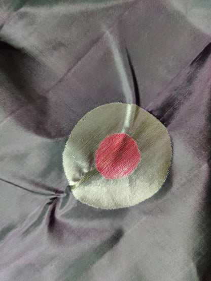 BLACKBERRY SILK PURE HANDLOOM KANJIVARAM SAREE