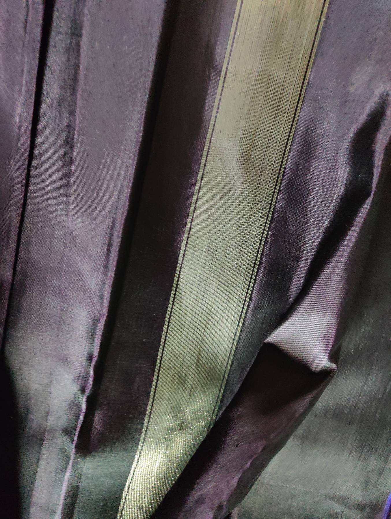 BLACKBERRY SILK PURE HANDLOOM KANJIVARAM SAREE