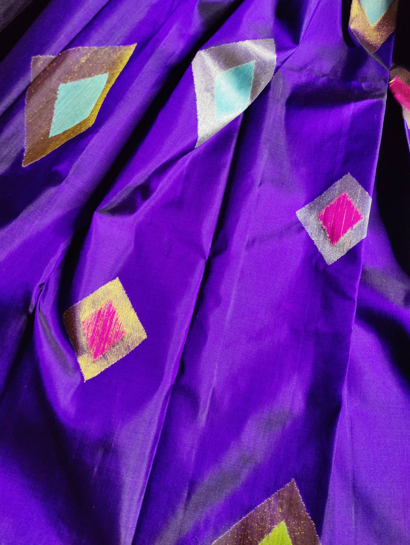 PURPLE SILK PURE HANDLOOM KANJIVARAM SAREE