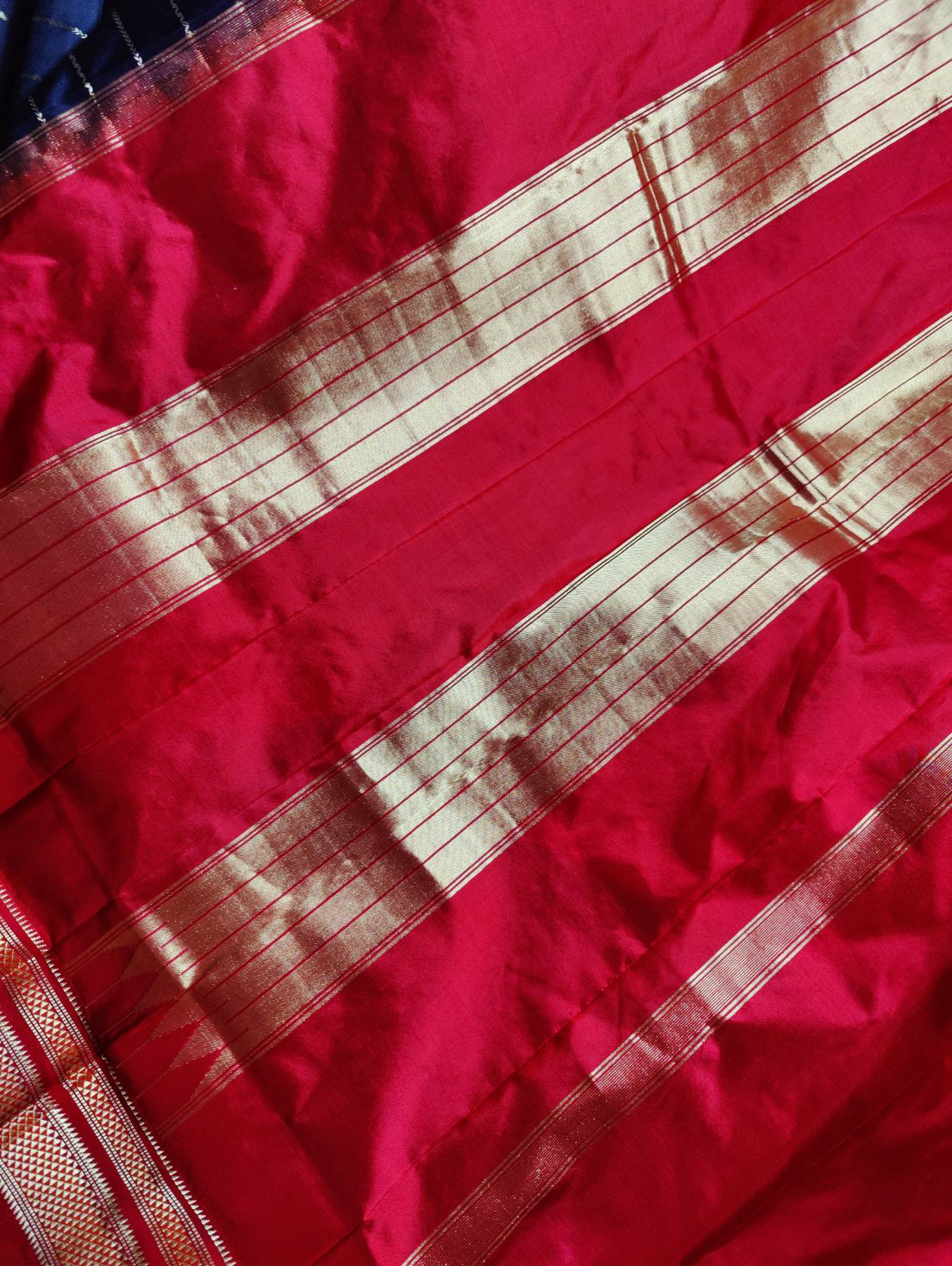 BLACK SILK PURE HANDLOOM  IRKAL SAREE