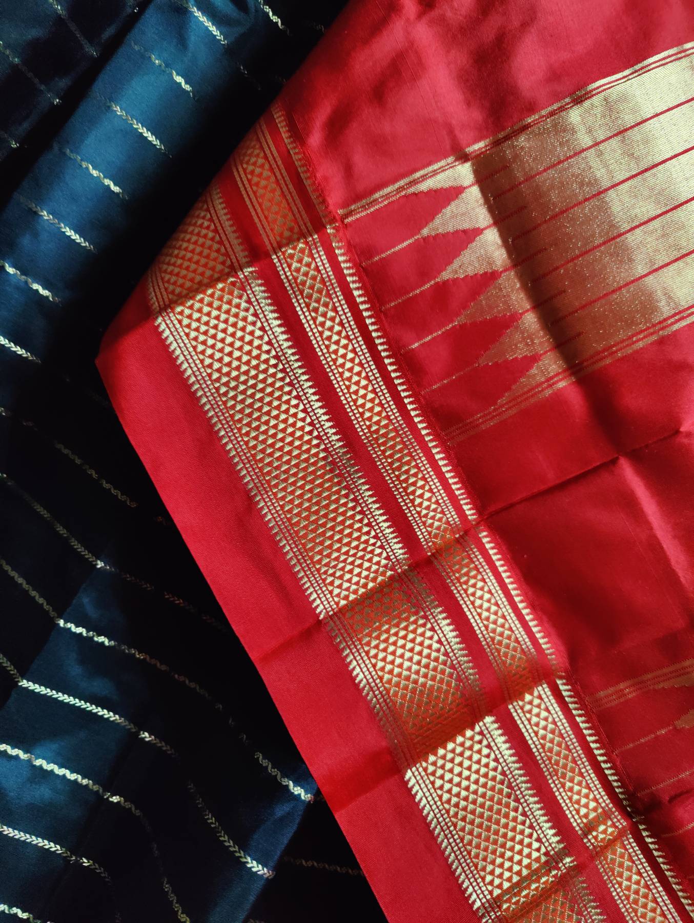 BLACK SILK PURE HANDLOOM  IRKAL SAREE