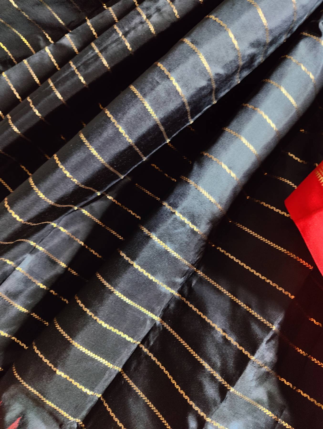 BLACK SILK PURE HANDLOOM  IRKAL SAREE