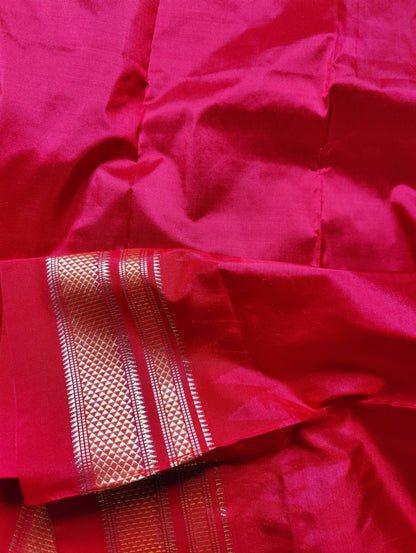 DARK GREY SILK PURE HANDLOOM IRKAL SAREE