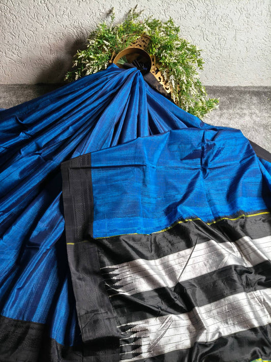 ROYAL BLUE SICO PURE HANDLOOM IRKAL SAREE