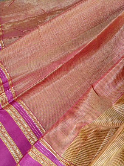 DARK MUSTARD SICO PURE HANDLOOM IRKAL SAREE