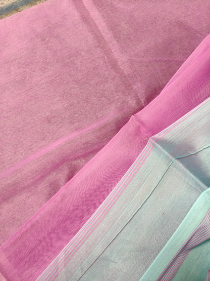 Blue Sico Pure Handloom Maheshwari Saree