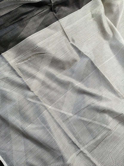 Black Sico Pure Handloom Maheshwari Saree