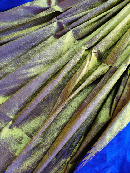 OLIVE GREEN SILK PURE HANDLOOM IRKAL SAREE