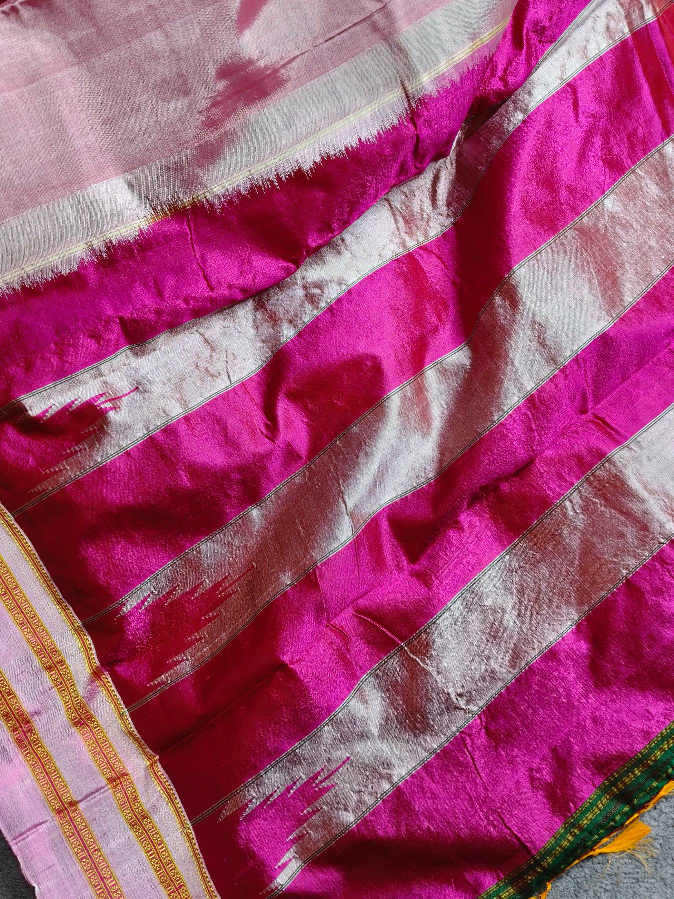 LIGHT PINK SICO PURE HANDLOOM IRKAL SAREE