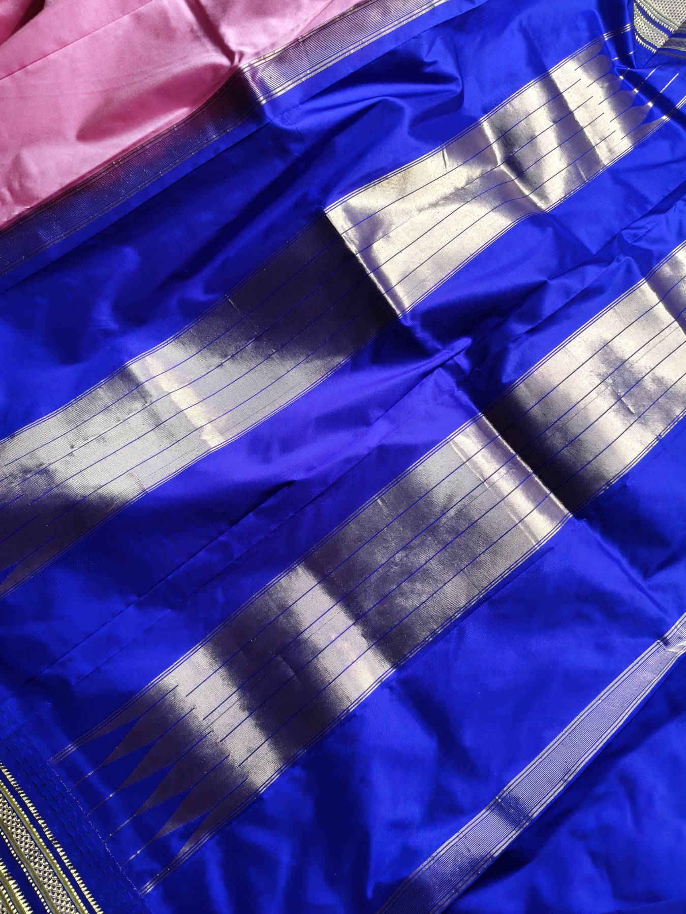 PINK SILK PURE HANDLOOM IRKAL SAREE