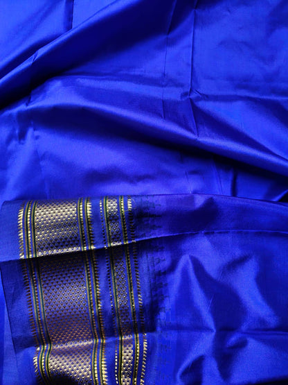 PARROT GREEN SILK PURE HANDLOOM IRKAL SAREE