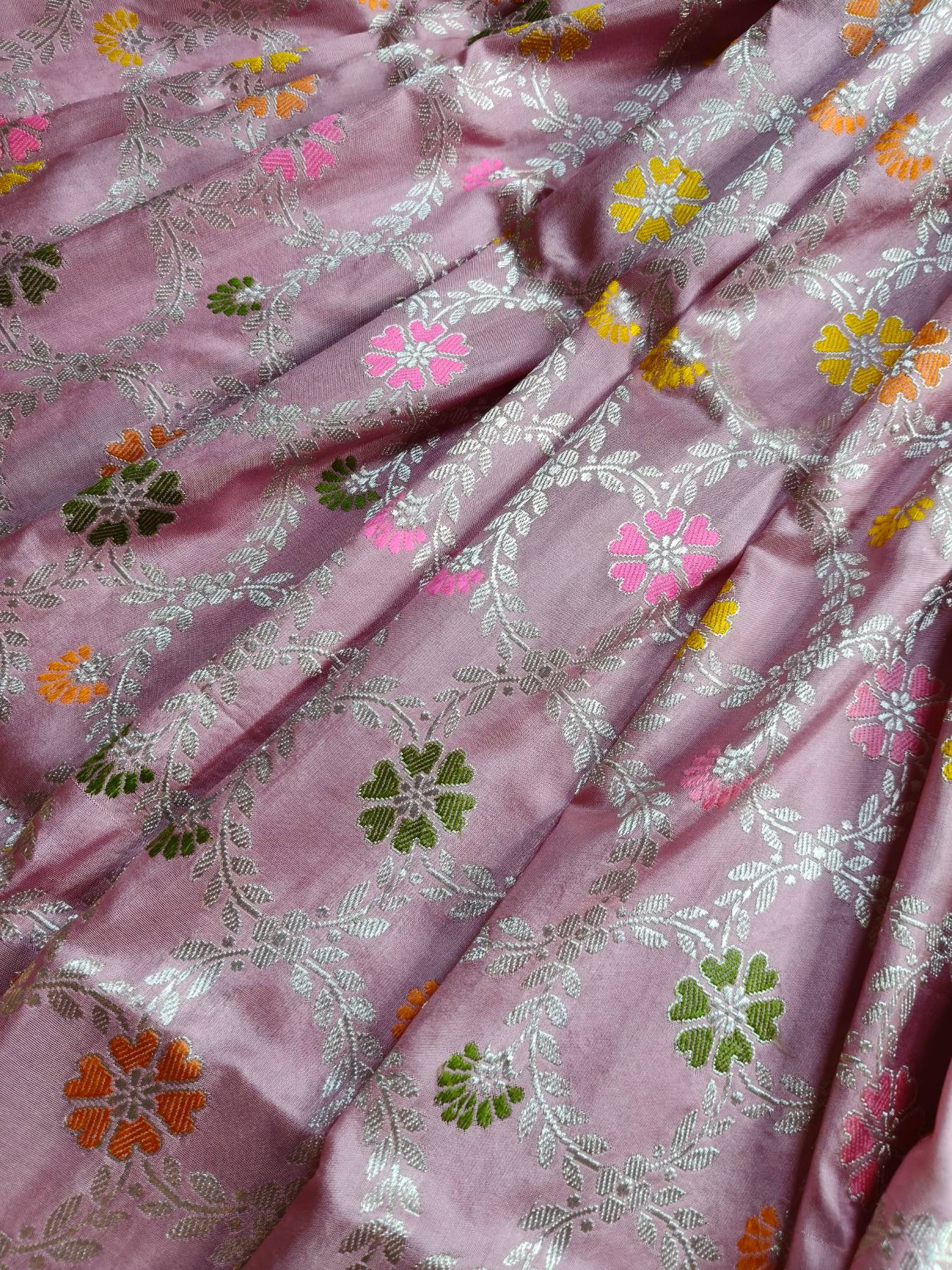 PINK SILK PURE HANDLOOM BANARASI SAREE