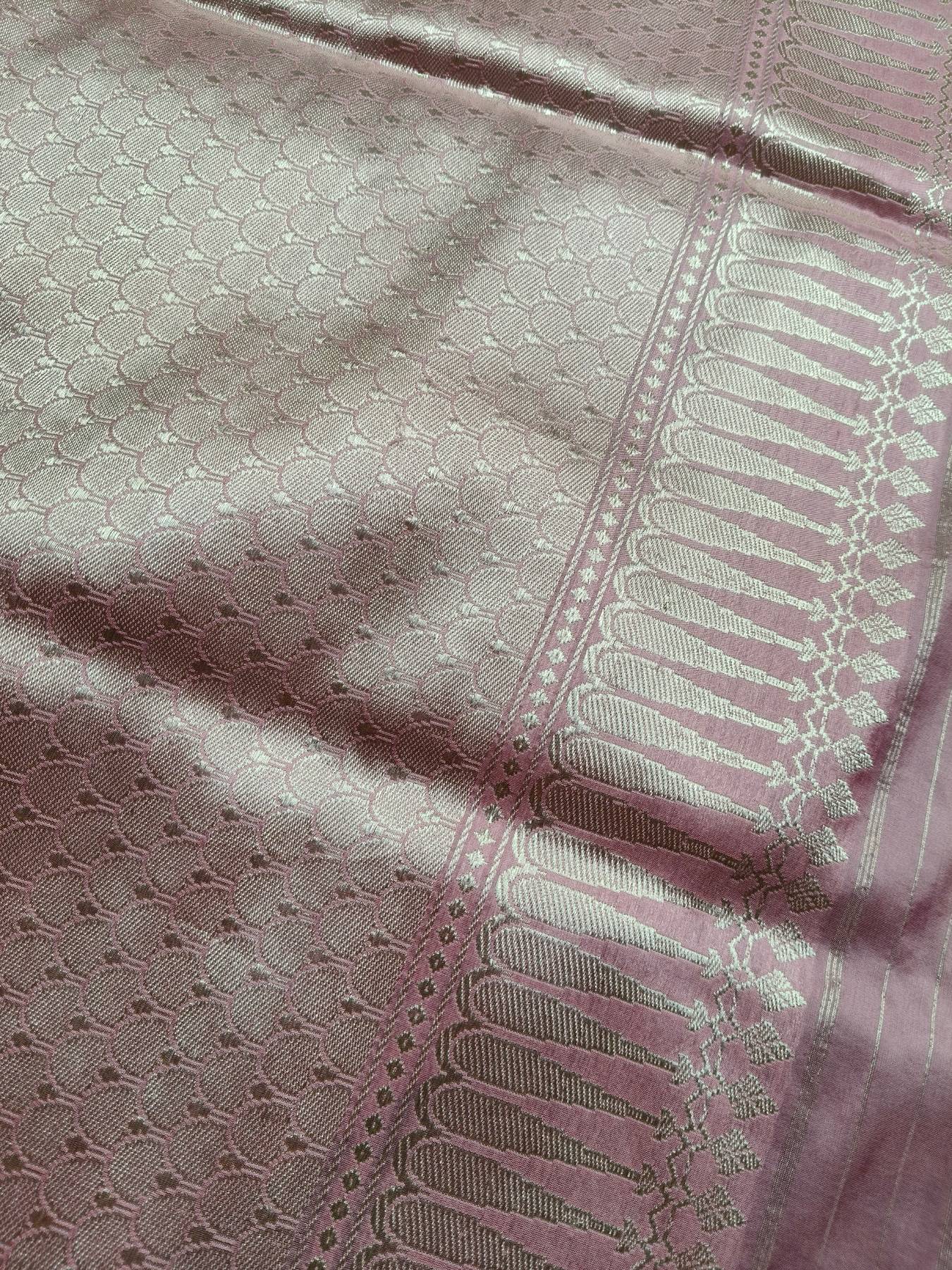 PINK SILK PURE HANDLOOM BANARASI SAREE