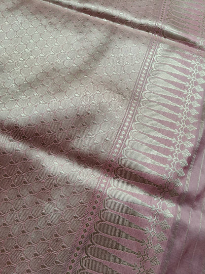 PINK SILK PURE HANDLOOM BANARASI SAREE