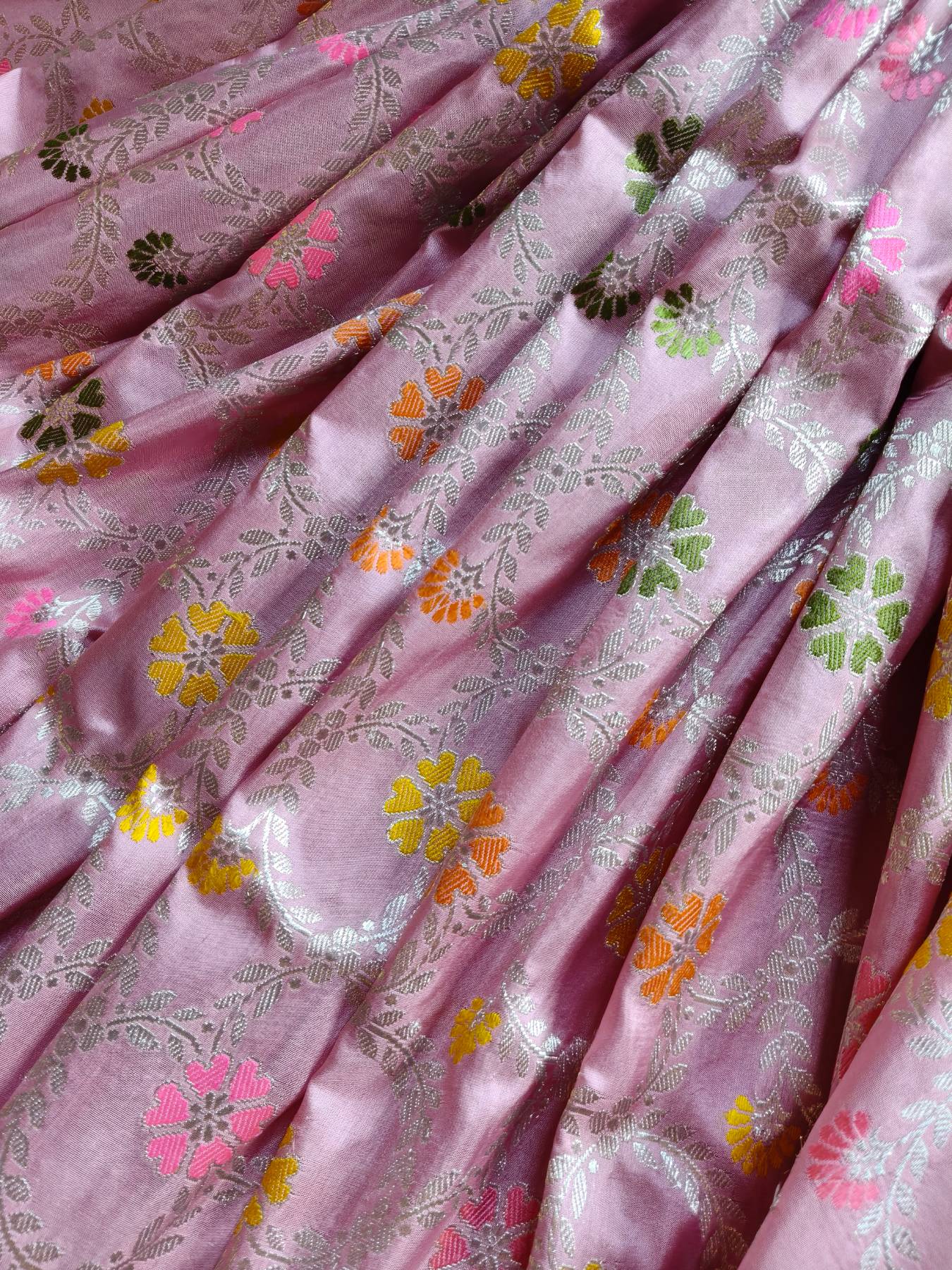 PINK SILK PURE HANDLOOM BANARASI SAREE