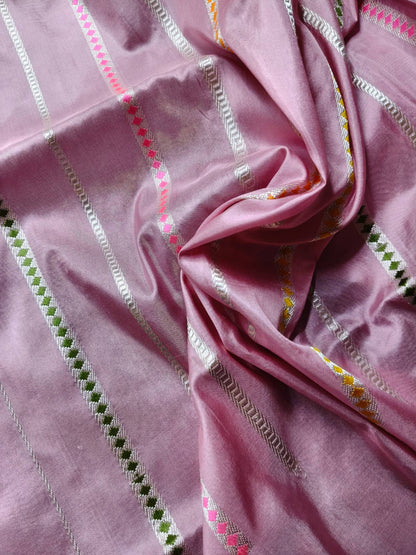 PINK SILK PURE HANDLOOM BANARASI SAREE