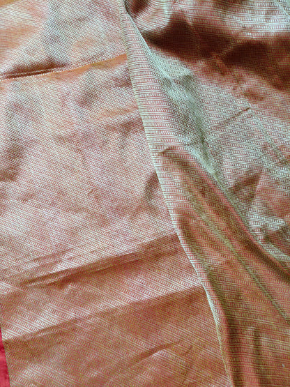 WINE SILK PURE HANDLOOM BANRASI SAREE