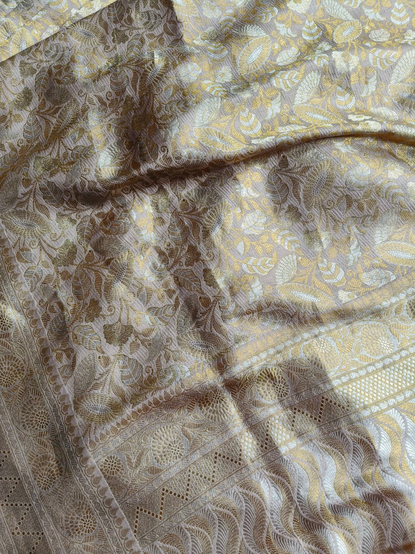 LIGHT PINK  SILK PURE HANDLOOM BANARASI SAREE