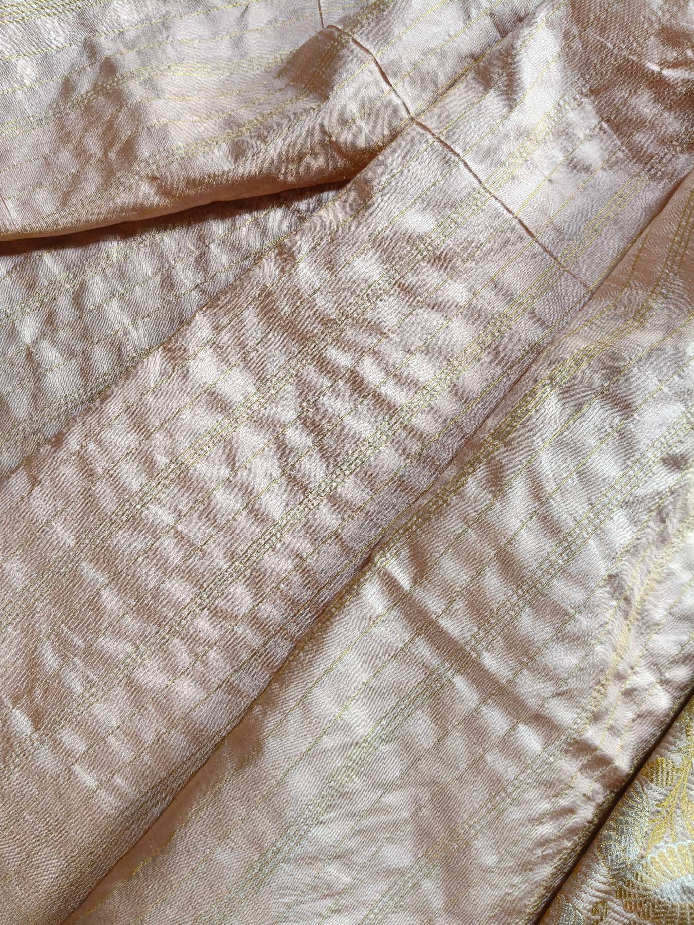 LIGHT PINK  SILK PURE HANDLOOM BANARASI SAREE