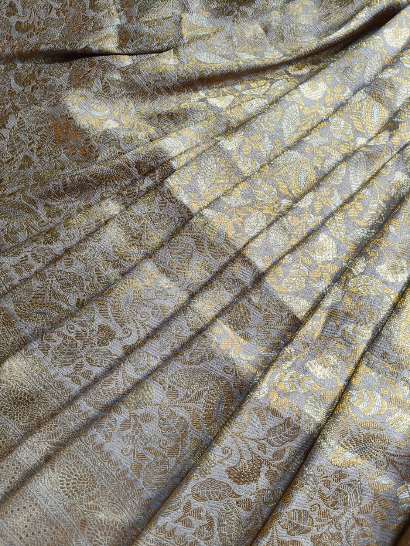 LIGHT MAUVE SILK PURE HANDLOOM BANARASI SAREE