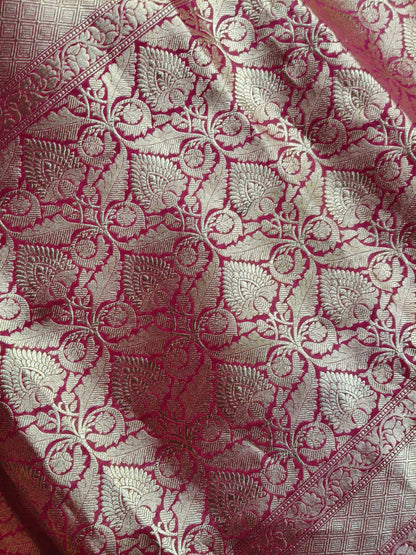 RED SILK PURE HANDLOOM BANARASI SAREE